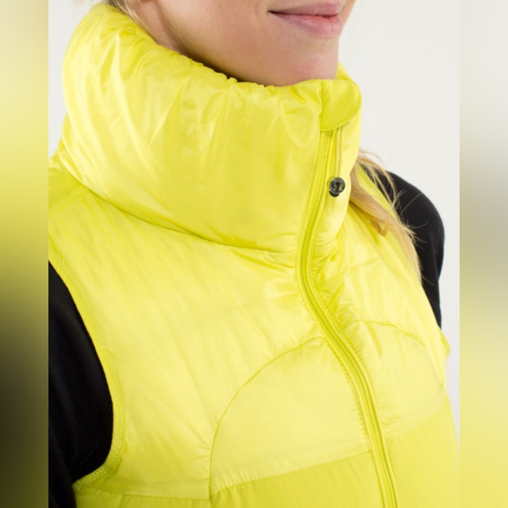 Lululemon Athletica Yellow Puffer Vest - Picture 5 of 14